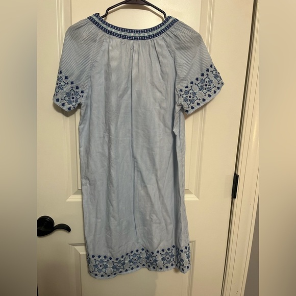 Vineyard Vines Sea Stripe Cotton Embroidered Peasant Dress Size XS (S fit) - Picture 7 of 10